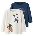 Name It Bluse - NmmVictor - 2-pak - Insignia Blue/Cloud Dancer