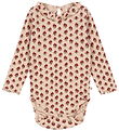 Konges Sløjd Body l/æ - Rib - Nia - Ruby Rose m. Hulmønster