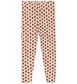 Konges Sløjd Leggings - Rib - Nia - Ruby Rose m. Hulmønster