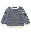 Konges Sløjd Bluse - Uld - Strik - Berle - Ensign Blue/Buttercre