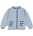Konges Sløjd Cardigan - Bomuld/Uld - Strik - Alexa - Blue Fog