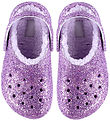 Crocs Sandaler - Clsc Lined Chunky Glitter - Purple Moon