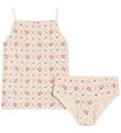 Konges Sløjd Undertøj - Rib - Minnie - Fleur Decor m. Hulmønster
