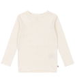 Konges Sløjd Bluse - Rib - Minnie - Antique White m. Hulmønster