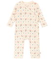 Konges Sløjd Heldragt - Rib - Minnie - Fleur Decor m. Hulmønster