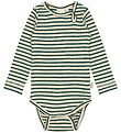 Petit Piao Body l/æ - Rib - Modal - Dark Sea/Off White