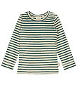 Petit Piao Bluse - Rib - Modal - Dark Sea/Off White