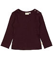 Petit Piao Bluse - Rib - Modal - Dark Grape