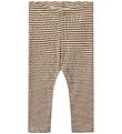 Wheat Leggings - Uld - Rib - Agi - Wood Stripe