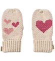 Wheat Luffer - Strik - m. Hjerte - Towsi - Offwhite Melange