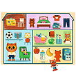 Djeco Puslespil - Puzzlo House - 22 Brikker