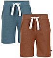 Minymo Shorts - 2-pak - Toffee/Aquagrøn