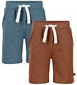 Minymo Shorts - 2-pak - Toffee/Aquagrn