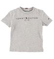 Tommy Hilfiger T-shirt - Essential - Organic - Grmeleret