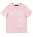 Versace T-shirt - Logo Print - Baby Pink