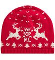 Polo Ralph Lauren Hue - Bomuld/Uld - Classics - Rød m. Mønster