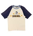 Diesel T-Shirt - Turry D4D Over - Beige/Blue
