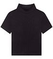 DKNY T-shirt - Cropped - Rib - Sort