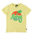Danefæ T-shirt - Rainbow Ringer - Yellow m. Alohej