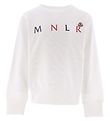 Moncler Sweatshirt - Hvid m. Print