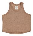 Gro top - Gyda - Warm Beige m. Prikker