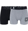 Ronaldo boxershorts - 2-pak - Bambus - Gr/Sort