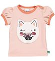 Freds World T-shirt - Hello Cats - Rose Cream