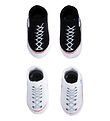 Converse Strømper - 2-pak - Sort/Hvid