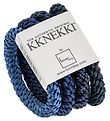 Kknekki Elastikker - 4-pak - Blå/Navy/Glimmer Mix