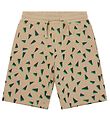 Stella McCartney Kids Sweatshorts - Beige/Sort m. Print