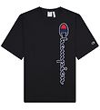 Champion Fashion T-shirt - Sort m. Logo