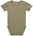 Petit by Sofie Schnoor Body k/ - Rib - Dusty Green