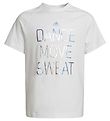 adidas Performance T-Shirt - Dance Move Sweat - Hvid/Sølv