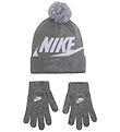 Nike Hue/Handsker - Strik - Swoosh - Grey Heather