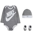 Nike Gaveæske - Body l/æ/Hue/Strømper - Futura - Grey Heather