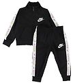 Nike Trningsst - Cardigan/Bukser - Taping - Sort