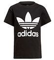 adidas Originals T-shirt - Trefoil - Sort/Hvid