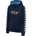 Hummel Hættetrøje - hmlSpace Jam Cuatro - Navy m. Print