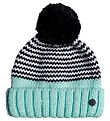 Roxy Hue - Strik - Frozenfall - Hvid/Sort/Turkis m. Kvast