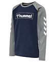 Hummel Bluse - hmlBOX - Navy/Grå