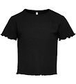 Kids Only T-shirt - Noos - Rib - KogNella - Sort