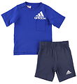 adidas Performance St - T-shirt/Shorts - Royal Blue/Hvid