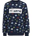 Hummel Sweatshirt - hmlLetters - Black Iris