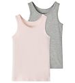 Name It Undertrje - Noos - NmfTank - 2-pak - Barely Pink w/ Gre