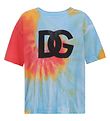 Dolce & Gabbana T-shirt - Eden - Bl/Orange m. Logo