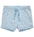 Petit by Sofie Schnoor Shorts - Lysebl/Hvidblomstret m. Guld