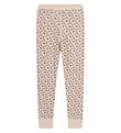 Hust and Claire Leggings - Laso - Uld/Bambus - Wheat Melange m.