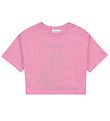 Juicy Couture T-shirt - Cropped - Fuchsia Pink