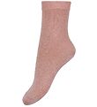 Condor Strømper - Viskose - Rosa m. Glimmer