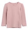 Hust and Claire Bluse - Andia - Rib - Dusty Rose